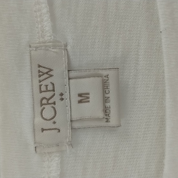 J. Crew blue white stripe gray sequin 100% cotton top size medium - Picture 5 of 7